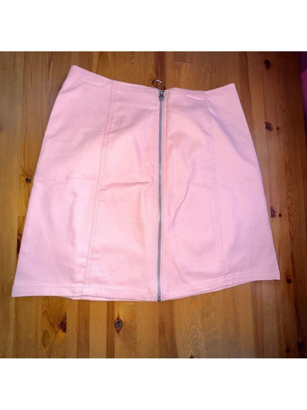 Blue rain mini skirt
